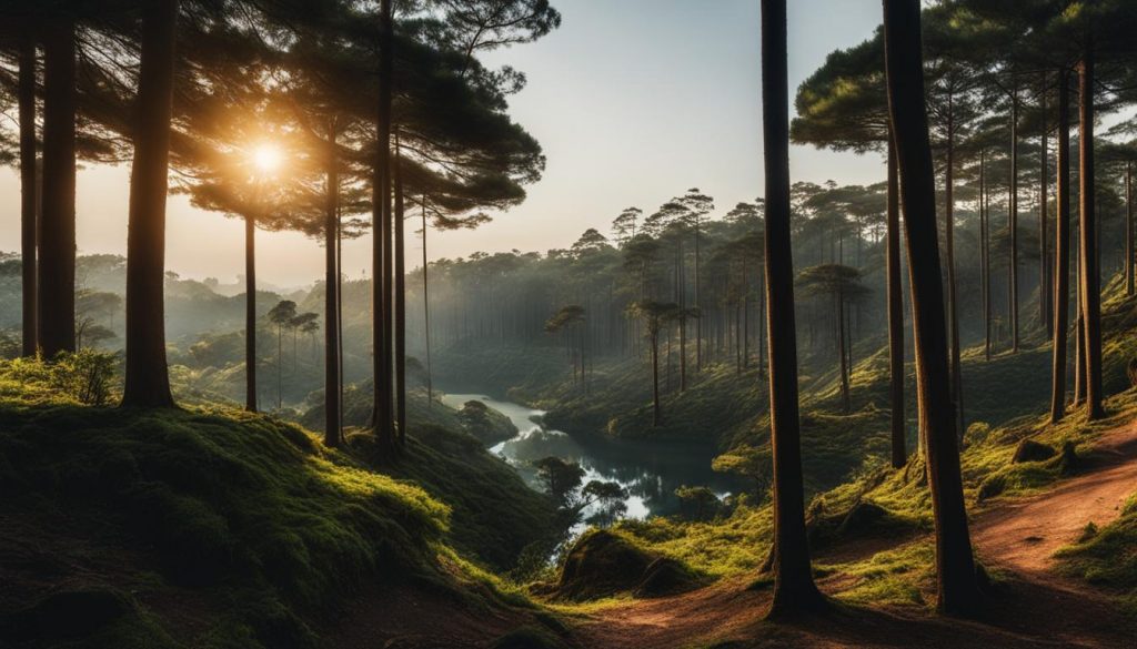 objek wisata hutan pinus di yogyakarta